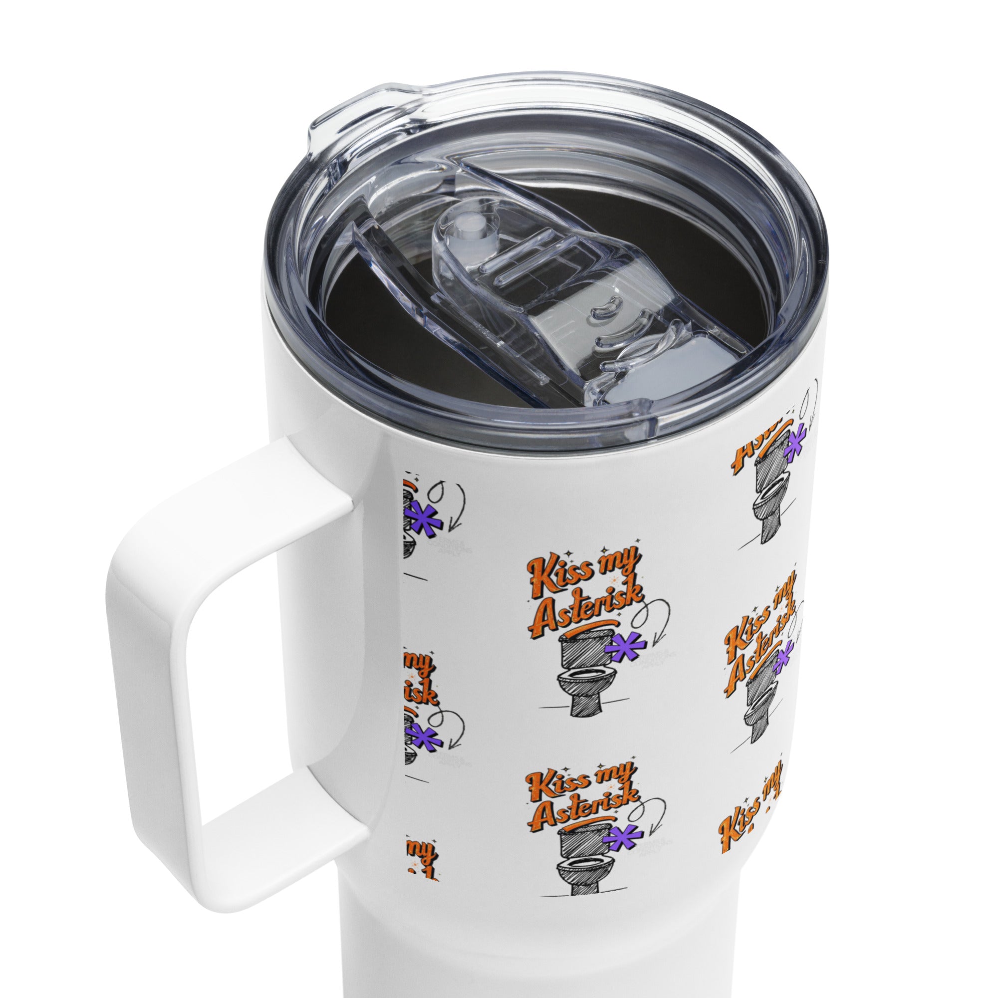 Kiss My Asterisk Travel mug Secondary image